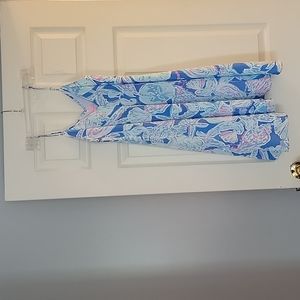 Lilly Pulitzer Clara Dress Bay Blue into the Deep